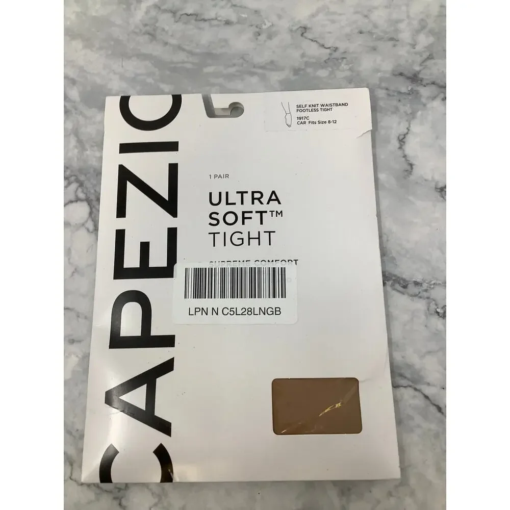 Lot of 4 Capezio Child 8-12 Ultra Soft Assorted Supreme Comfort Tights O11-7